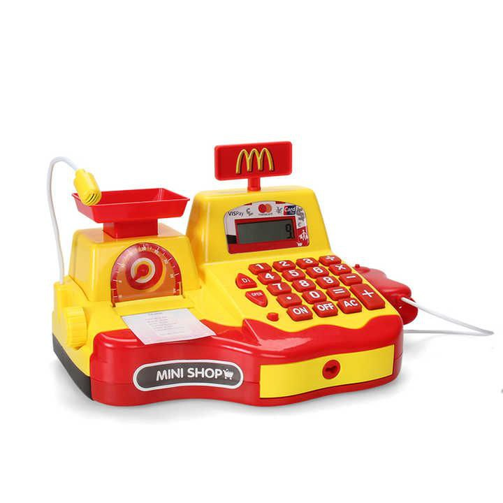 اسباب بازی مدل صندوق فروشگاهی مکدونالد همراه همبرگر و بستنی کد 35554