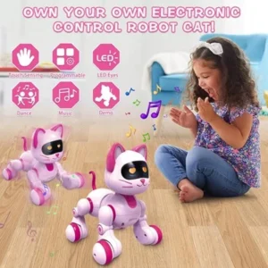 ربات اسباب بازی کنترلی گربه مدل HAPPY KITTEN_اسباب بازی ربات