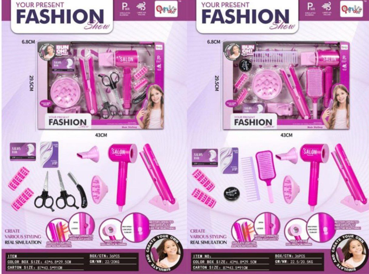 ست آرایشگاه باطریخور QY009