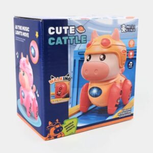 اسباب بازی مدل گاو موزیکال طرح باطری خور چراغدار موزیکال راهرو کد QB/47Y