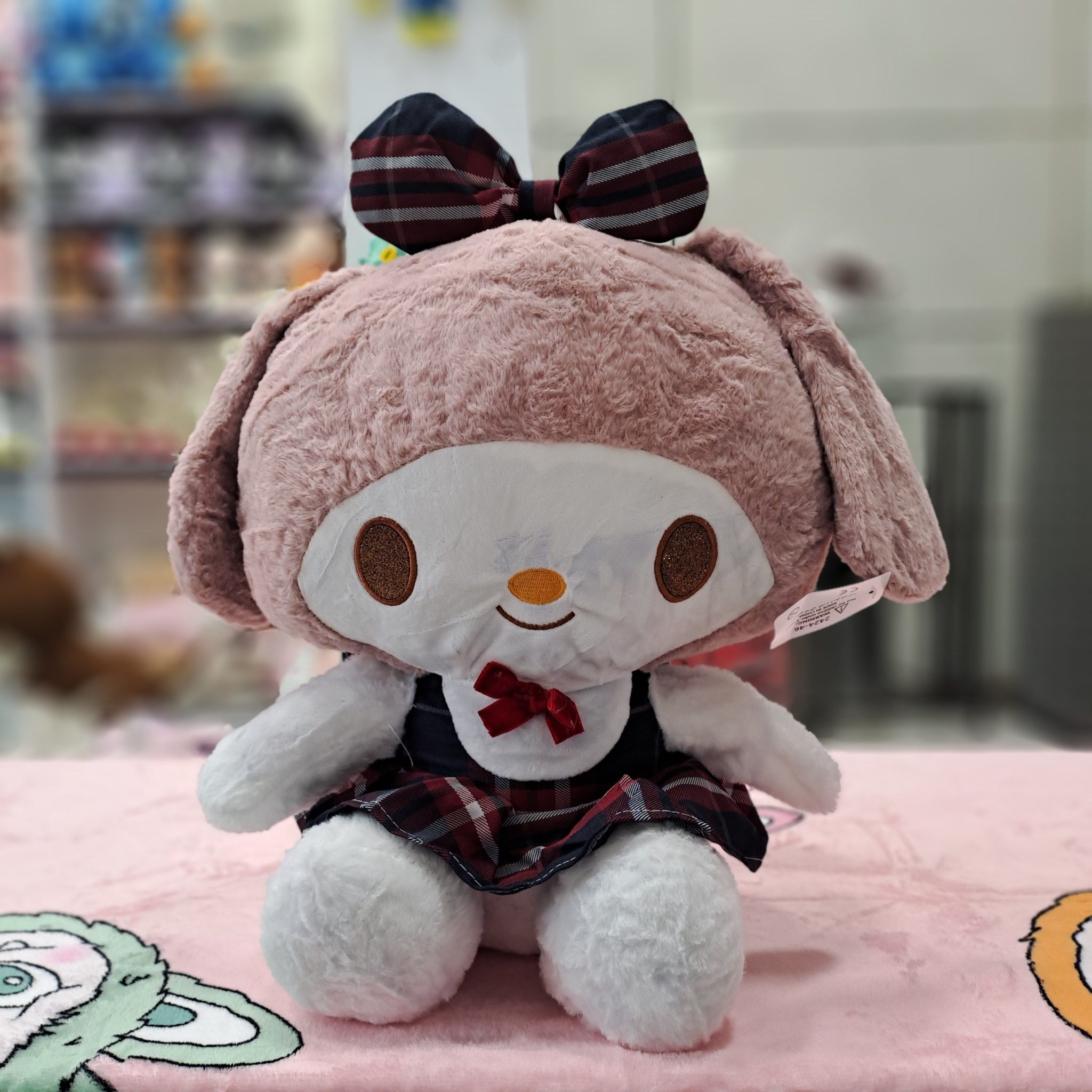 عروسک کرومی و ملودی پتو دار 45 سانتی