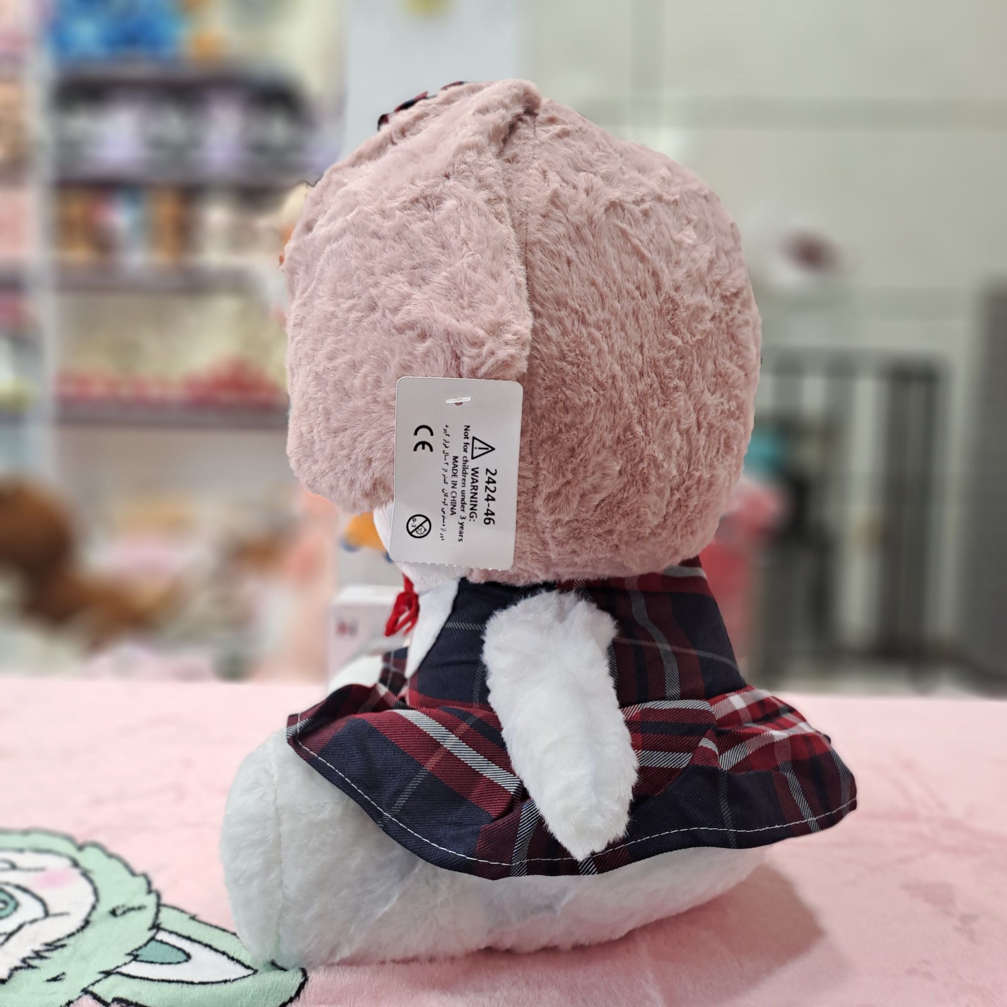 عروسک کرومی و ملودی پتو دار 45 سانتی