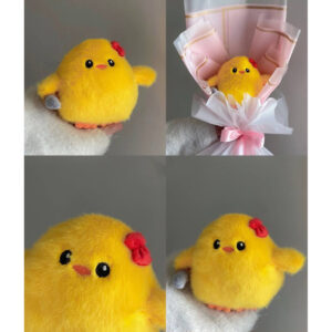 عروسک مدل جوجه چاقو به دست ارتفاع 15 سانتی متر